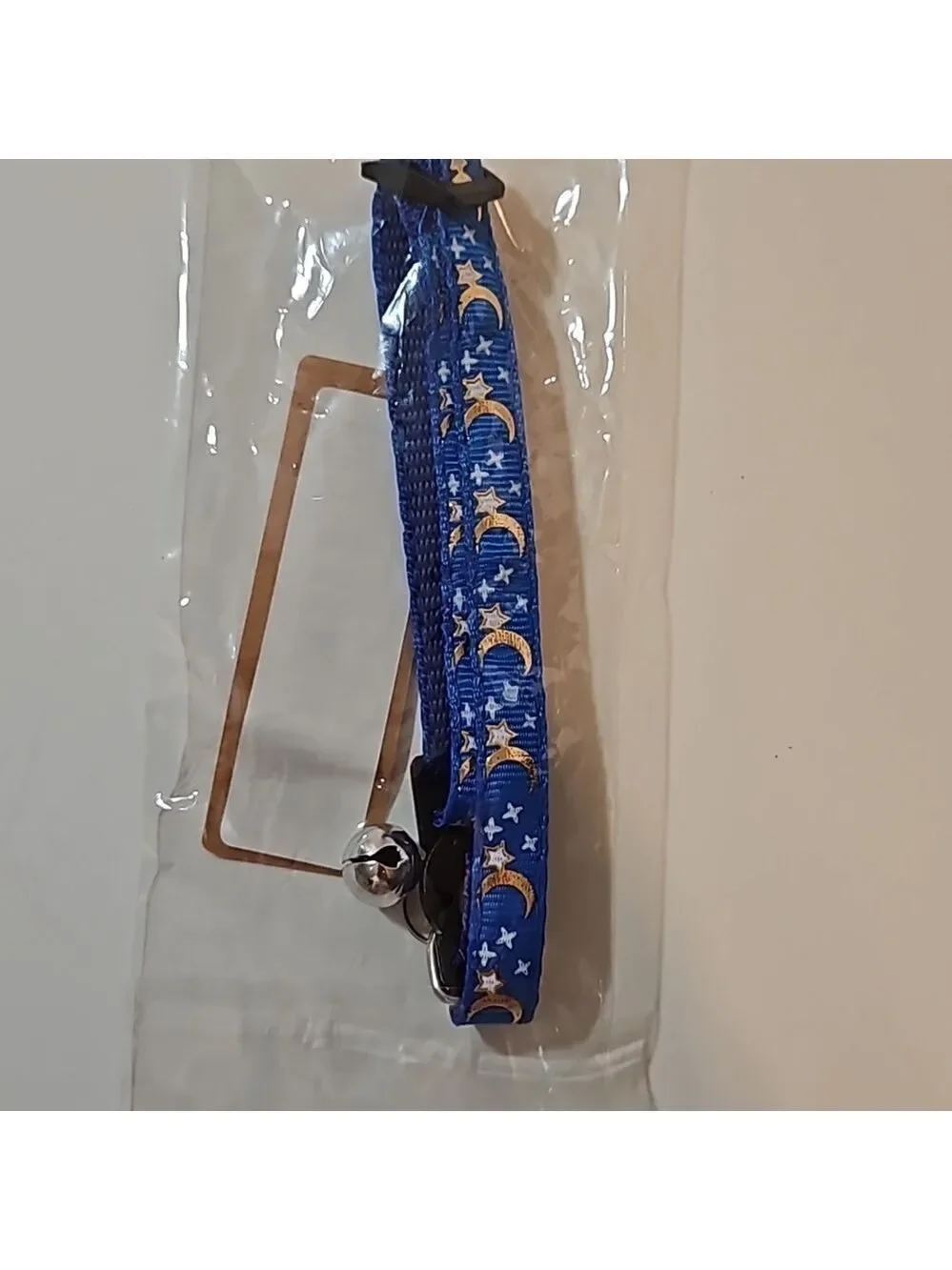 1- Cat Collar Stars and Moon, Reflective with Bell, Solid & Safe , Nylon, Pet